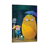 HZHI Adventure Time Tapeten Handy Poster Dekorative Malerei Leinwand Wandkunst Wohnzimmer Poster Schlafzimmer Malerei 60 x 90 cm