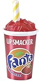 Markwins Lip Smacker Coca Cola Fanta - Blisterverpackung im Becher Lip Balm mit originalem Fanta Strawberry Geschmack