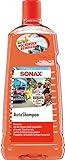 SONAX AutoShampoo Konzentrat Havana Love (2 Liter) durchdringt und löst Schmutz gründlich, ohne Angreifen der Wachs-Schutzschicht | Art-Nr. 03285410