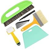 EHDIS 6-teilig Tapezierwerkzeug, inklusive Tapezierbürste, Rakel Tapezieren, Rollen, Schneidwerkzeug, Tapezierset, Tapetenglättungs Werkzeug, für Klebekontakt, Tapeten, Fensterfolie, Viny