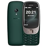 Nokia 6310 mit gebogenem 2,8 Zoll-Display, Zifferntastatur, 8 MB RAM, 16 MB Speicher (32 GB mit microSD-Karten), 1150 mAh Akku, 0,3 Megapixel Rückseitenkamera, UKW-Radio - Grün