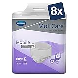 MoliCare Premium Mobile Einweghose: Diskrete Anwendung bei Inkontinenz für Frauen und Männer; 8 Tropfen, Gr. S (60-90 cm Hüftumfang), 8x14 Stück