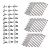 30Stück Mähroboter Ersatzmesser Husqvarna/Gardena, Universell Ersatzklingen Für Rasenmäher Klingen, Mit Schrauben (Größe : Silver 30pcs)