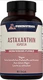 Astaxanthin Kapseln hochdosiert & vegan - Aus 100% natürlicher Haematococcus Pluvialis-Mikroalge - 6 mg Astaxanthin pro Dosierung - mit Liebe aus Bremen