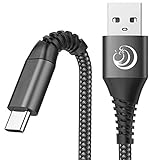 USB C Kabel,USB C Ladekabel [2 Stück 2M] Nylon 3.0A Fast Charge C Kabel Sync Schnellladekabel Typ C Ladekabel für Samsung Galaxy S10/S9/S8+/A50/A51/A40/A41/A70/A71/A20e/S20/Note 8/9,Huawei P9/P30 Lite
