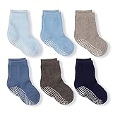 LA Active Stoppersocken - Kinder & Baby Socken 0-6 Monate bis 10 Jahre - Anti Rutsch Socken für Jungen und Mädchen - Kuschelig warme Kindersocken