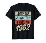 60 . Geburtstag Mann 60 Jahre Legendär seit Februar 1962 T-Shirt