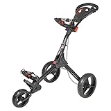 2015 BigMax IQ+ 3-Wheel Pull/Push Golf Trolley/Cart Black