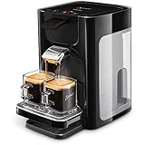 Philips Domestic Appliances HD7865/60 Senseo Quadrante Kaffeepadmaschine, Edelstahl, mit Kaffee Boost Technologie, 1.45 Watt, 1.2 Liter, 19 x 27 x 29 cm, Schwarz