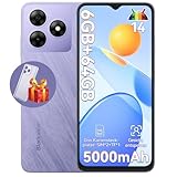 Blackview Wave 8C Handy Ohne Vertrag Günstig Android 14, 6GB+64GB/2TB SD, Octa Core 6,56' HD+, Akku 5000mAh, 13MP+8MP Kamera, 4G Dual SIM Smartphone Simlockfreie, 3.5mm Jack/GPS/2 Jahre G