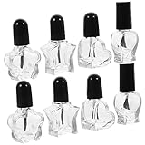 minkissy 5ml Nagellack Flaschen Aus Transparentem Mit Pinsel Leere Nagellackbehälter Für Die Maniküre Und Nagelpflege Ideal Für DIY Nageldesigns Und Aufbewahrung