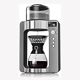 GOUCER Gucer Kaffeemaschine mit Glaskaraffe, Kaffeemaschine Bohne zur Tasse, Kaffeemaschine Espresso-Kaffee Automatische intelligente Werbung, 33,8 oz Wasserreservoir Tragbare Kaffeemaschine.