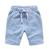HuiSiFang Unisex Baby kurze Einfarbige Mode hosen Baby Zweiteiliges Kinderkleidung All-Match-Shorts für Frühjahr und Sommer