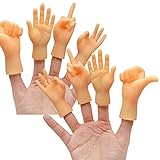 Yolococa Tiny Hands Kleine Hände Mini Hände Fingerpuppen Linke und Rechte Hand Streichspielzeug (8 Stück)