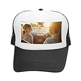 Personalisierte Half Mesh Cap Baseball Kappe personalisierbar Baseballmütze Strand Mütze Trucker Hut Bedruckt mit Ihrem Wunschbild oder Wunschtext