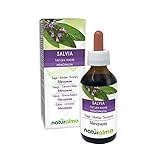 Salbei (Salvia officinalis) Blätter Alkoholfreier Urtinktur Naturalma | Flüssig-Extrakt Tropfen 100 ml | Nahrungsergänzungsmittel | Veganer