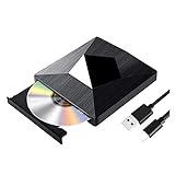 USB3.0 External CD DVD Drive with Type C Portable CD-RW/DVD-RW Writer Reader DVD Player Burner External Optical Disc Drive Car DVD Player (0 : 0 Color : Black)