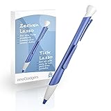 innoGadgets Zeckenlasso | Zecken schnell und einfach mit innovativer Schlinge entfernen | Zeckenschutz für alle Tiere | Zecken Stift (Blau)