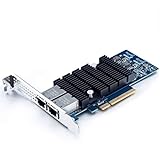 10Gtek® 10GbE PCIE Netzwerkkarte für Intel X540-T2 - X540 Chip, Dual RJ45 Ports, 10Gbit PCI Express x8 LAN Adapter, 10Gb NIC für Windows Server, Win8, 10, Linux