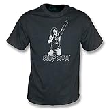 TshirtGrill Bon Scott T-Shirt mit Tribute-Motiv, Vintage-Waschung, Größe XL, Schwarz
