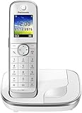 Panasonic KX-TGJ310GW Familien-Telefon / DECT Basisstation, schnurloses Telefon, strahlungsarm, weiß