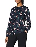 Seidensticker Damen Shirtbluse Langarm floral Bluse, Marine, 40