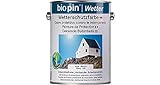 Biopin Premium Wetterschutzfarbe | Weiß | 1x 2,5l | Lösungsmittelfrei | 38312
