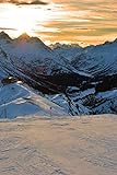 Sunset Lech am Arlberg - Österreichische Alpen Österreich Fotodruck