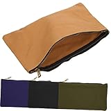 DOITOOL 4er Set Canvas Werkzeugtaschen Strapazierfähige Aufbewahrungstaschen Mit Reißverschluss Und Ideal Für Schraubenschlüssel Und Werkzeugorg