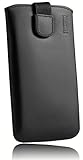 mumbi Echt Ledertasche kompatibel mit Samsung Galaxy J5 2015 Hülle Leder Tasche Case Wallet, schwarz