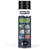EVERFIX Allesdicht Spray ( 500 ml, schwarz ) Dichtspray, Flüssigkunststoff , flüssiger Kunststoff zur Abdichtung