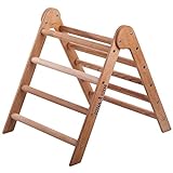 RINAGYM-Kletterdreieck - Doppelte Indoor-Leiter - Holzrahmen für Kinder, fördert das Gleichgewicht - Farbe & Lack auf Wasserbasis - 50 kg Tragkraft