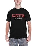 Led Zeppelin Herren Ledzeppelin_Logo & Symbols_Men_bl_ts:1xl T-Shirt, Schwarz (Black Black), X-Large