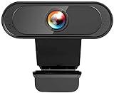 Muljexno HD1080P USB Webcam Desktop Webcam für PC / Mac Laptop, Videokonferenzen, E-Learning, Echtzeit-Streaming, Videoanruf und Aufnahmekamera, integrierte Dual-Rauschunterdrückungs-Mikrofone