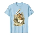 Weißer Party T-Shirt Hase Alice im Wunderland Hase Kaninchen T-Shirt