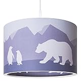 Hängelampe Tiere der Antarktis im Skandinavischem Stil, Deckenlampe für Kinder mit Tieren, Hängeleuchte 25-40 Basic Scandi 'Antarktis'