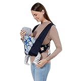 Babytrage für Neugeborene Kleinkinder von 0-36 Monate Bauchtrage Baumwolle Atmungsaktiv Tragetuch Baby-Tragetasche Ergonomisch Tragetüche Kindertrage Verstellbar Rückentrage Babytragetuch (max. 20 kg)