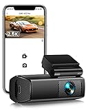 EUKI Dashcam Auto, 2.5K WiFi Kamera, 170° Weitwinkel Mini Front Dash Kamera für Autos, Super Nachtsicht, App Steuerung, G-Sensor, Parküberwachung