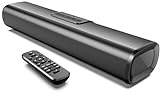 EnjoyNest Soundbars für TV, 50 Watt Kleine Soundbar mit Bluetooth/Optisch/AUX/HDMI ARC Anschluss, 16 Zoll Soundbar Lautsprecher mit Fernbedienung für PC/Gaming/Projektoren