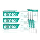 elmex Zahnpasta sensitive, 3 x 75 ml - Zahncreme pflegt und schützt schmerzempfindliche Zähne
