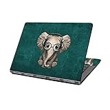 Laptop Skin Aufkleber Aufkleber 13' 13,3' 14' 15' 15,4' 15,6 Zoll Laptop Vinyl Skin Sticker Cover Art Decal Protector Notebook PC (Elefant)