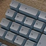 SJL1124 Tastenkappen 87 104-Tasten Keycaps for mechanische Tastatur PBT Durchlässiger Keycaps Wird für Alle Arten Von Mechanischen Tastaturen (Colore : Sky Blue)