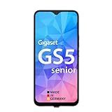 Gigaset GS5 senior Smartphone - Speziell und leicht zubedienende Benutzeroberfläche - SOS Funktion - 4GB RAM + 64 GB - FHD+ Display mit voraufgebrachter Klapphülle - Android 12