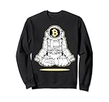 Astronaut Yoga Bitcoin Krypto Broker Blockchain Meditation Sweatshirt