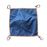 Wasserdicht Camping Tarp Zeltplanen Beach Tent Head Cloth Cover 56x56CM Rainproof Outdoor Camping Survival Awning Coating Sun Shelter Shade 210T Silver-coated Tent Overhead Cloth Cover (Random Color)