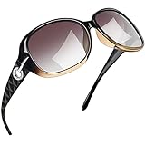 Joopin Große Sonnenbrille Damen Elegante UV400 Oversize Braune Damen Sonnenbrille Polarisiert Übergroß Klassische Brille Trendy 2024 (Hellbraun)