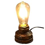 TOUUO Steampunk Lampe Stabile Leistung Personalisieren Industrielle Tischlampe Steampunk Lampen Für Café Restaurant Bar,2