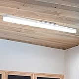 CBJKTX LED Deckenleuchte Deckenlampe Tageslicht - 90CM Tageslichtlampe Weiß Küchenlampe: 4000K 3240LM LED Lampe Innen für Küche Wohnzimmer Schlafzimmer Esszimmer Balkon Flur Garage Keller - 36W