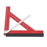 Aluminium Zimmermannswinkel Metall Dachsparren Quadrat Zimmermannswinkel, Sichtbare Skala, Ergonomisch, für Holzbearbeitung