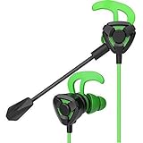 Yangmanini. E-Sport-Spiel-Kopfhörer Tragbare Gaming Headset Stereo Noise-Cancelling-PC-Spiel-Kopfhörer Mit Mikrofon-Kopfhörer (Color : Green)